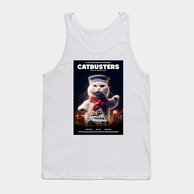 Funny Cat Movie Parody Cute Tank Top by Tip Top Tee's